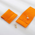 8x8cm Luxury Deboss Jewelry Packaging Bag Custom Logo Microfiber Necklace Bracelet Jewelry Pouch