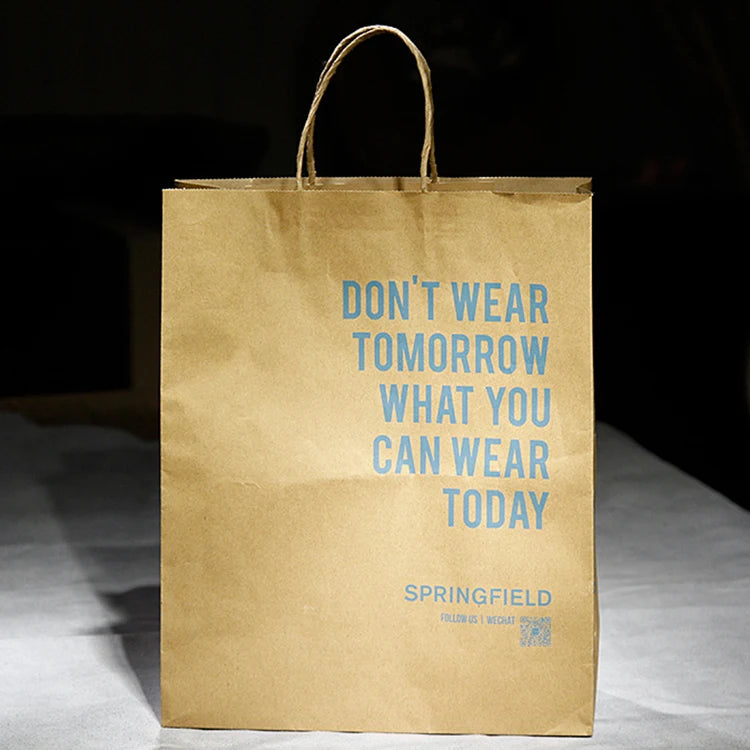 Custom Luxury Design Foldable Reusable Packaging Shoulder Handle Gift Bag Shopping Bag With Your Own Logo Paper Kraft Paper Bag