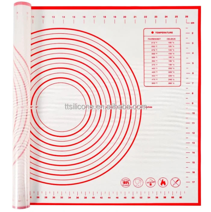 Pastry Mat Kneading Mats Roll Reusable Silicone Large Non Stick Custom Logo Silicone 40*60cm Baking & Pastry Tools