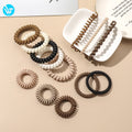 Frosted Colorful Coil Hair Tie for Women Simple Solid Colors Elastic Hair Tie for Gilr's Decoration