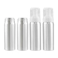 50ml 120ml 150ml 200ml Aluminum Foam Pump Bottle Metal Skin Care Facial Cleanser Essential Oils Toothpaste with Screw Cap