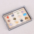 12pcs Natural Crystal Ore Specimen Teaching Equipment Stones Mixed Semi Precious Stone Gift