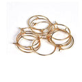 25mm PVD Circle Wire Hoops Loop Jewelry Stainless Steel Diy Seed Bead Earr Post Dangle Earring Findings and Components Hooks