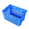 New Design Mesh Foldable Nestable and Stackable Misplaced Plastic Basket Crates with Customized Color & Logo for Food Vegetables