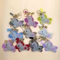 Glitter Pony Keychain Korean Velvet Diamond Crystal Horse Keychain Pendant Fresh Tassel Glitter Bling Horse Charm Accessories