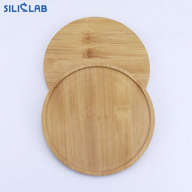 Dining Plate Bamboo Tray Tableware Service Plate 6.1inch/155mm Round EnviroNmental Storage Tray