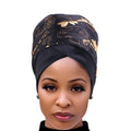 Wholesale Custom Logo Hair Accessories Stretchy Flowers Head Wrap Lady One Size Fits HeadWear Headscarf Tube Turban for Women