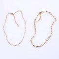 Designers Fashion Jewelry Stainless Steel Dainty Chunky Long Link Chain Necklace for Women