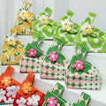 Practical Small Flower Knitted Bag Open Handbag Polyester Kindergarten Birthday Parties Baby Kids Gift Candy Storage Bag