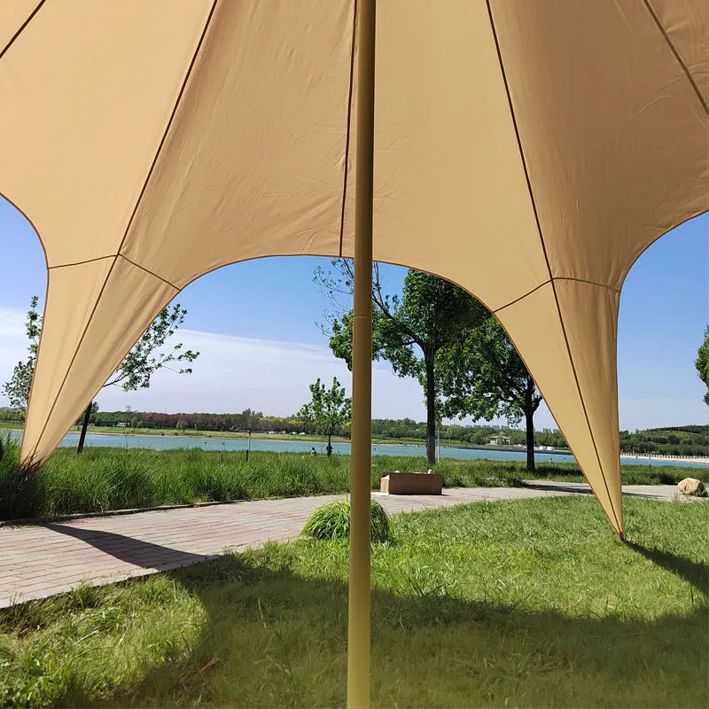 10-50 Persons 10m Single Peaks Camping Beach Sun Shade Shelter Outdoor Waterproof Star Canopy Tents for Event