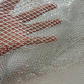Shiny Elastic Stretch Rhinestone Mesh Fabric Rhinestone Fish Net 1.3 Meter Wide for Dancing Dress
