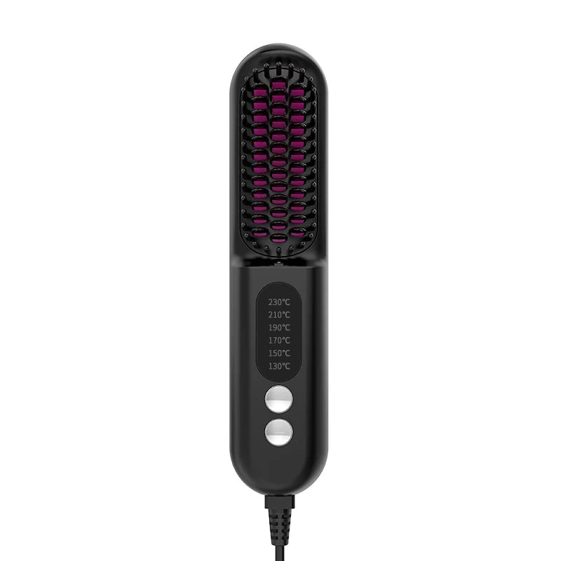Hot Comb Portable Anion Electric Ice Therapy Wet Dry 2-in-1 Hair Styling Infrared 3 in 1 Hair Straightener Brush