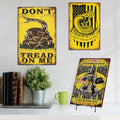 Don't Tread on Me Retro Tin Sign Animal Vintage Flag Metal Plate Art Printing Sign Wall Decor