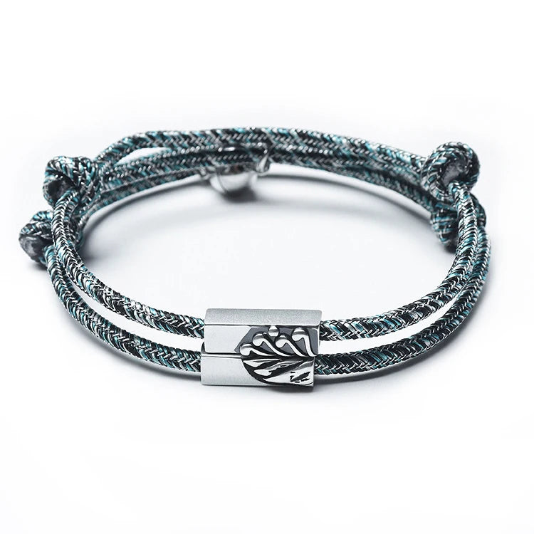 Forever Love Magnetic Mountain and Sea Alloy Bracelet for Couple KIB038