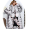 Janefur Fur Queen Collection Extra Elegant Custom OEM Service Logo Free Women Long Fox Fur Coat