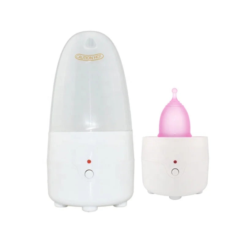 Electronic High Temperature Portable Menstrual Cup Steam Sterilizer ABS & Stainless Steel for Menstrual Cups Kegel/Benwa Balls