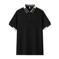 RNSHANGER New Men's Business Polo Shirts Casual Short Sleeved Solid Color Polo Shirt Fashion Breathable Comfortable Polo Shirts