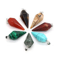 Cheap Natural Crystal Cone Pendants 6 Six Sided Hexagon Gem Stone Pendant for Necklace Pendulum Making