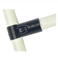 HJ-1 Industrial Accessories Black TEE Pipe Metal Joint/pipe Connector/pipe Fitting Suitable for 28mm Lean System
