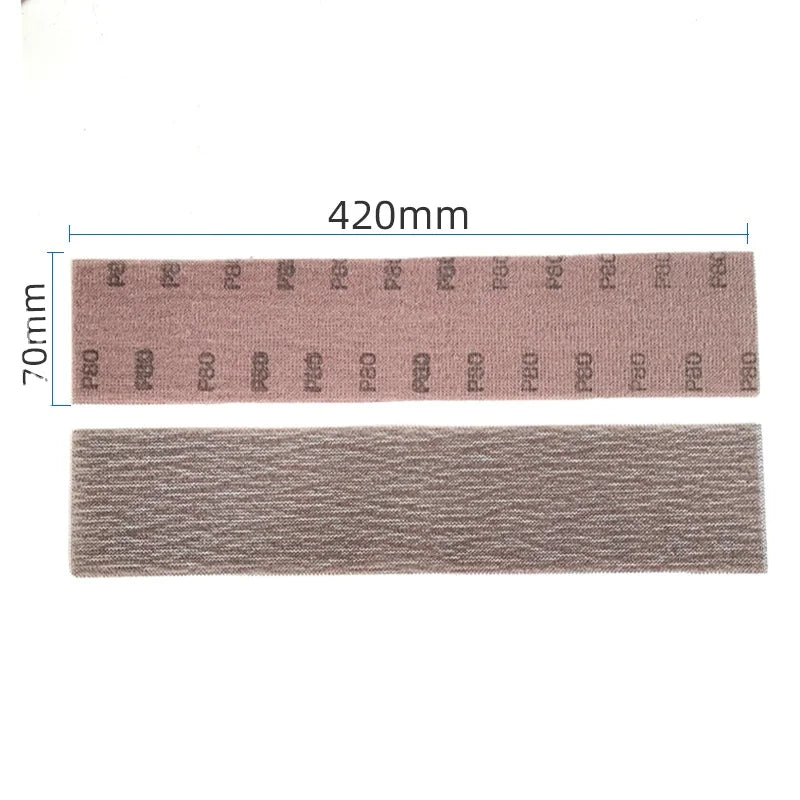 70/420mm Mesh Anti-Blocking Dry Grinding Sandpaper Dust-Free 80 320 Grit Hook Loop Sand Paper Abrasive Disc for