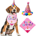 Hot Sale Pet Birthday Bandana Hat Cat Dog Triangle Scarf Birthday Party Accessories Supplies