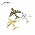 YuenZ Antique Silver Color Aircraft Zinc Alloy Charms Necklaceearring Bracelet Jewelry DIY Handmade Make J268