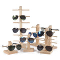 Solid Wood Glasses Display Stand Wooden Glasses Display Stand Pine Solar Glasses and Sunglasses Display Stand