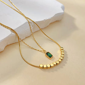 European and American Fashion Collarbone Chain Jewelry All Titanium Steel Necklace