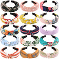Fashion Wholesale Hairband Custom Logo Manufacturer Hair Accessories Chiffon Cheap Fabric Knot Headband Women