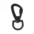 Zinc Alloy Electroplated Black Dog Collar Swivel Snap Hook with Self-locking Function Buckle Carabiner for Pet Leash