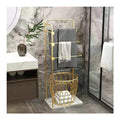 Wholesale Freestanding Bathroom Towel Rack Hotel Towel Rack Bathroom Towel Shelf Holder With Dirty Clothes Basket
