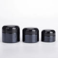 Wholesale 20g 30g 50g dark violet black Eye Cream Glass cosmetic Jar with Mushroom cap