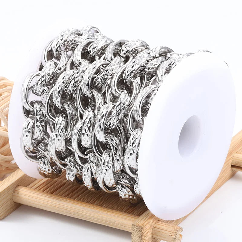 Wholesale Fashion Stainless Steel Choker and Bracelet Hip Hop Necklace for DIY Jewelry Making for Men and Women
