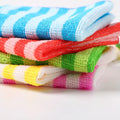 5PCS Small Square Microfiber Car Wash Towel Quick-Dry Absorbent Cloth Mixed Color Customized Wave