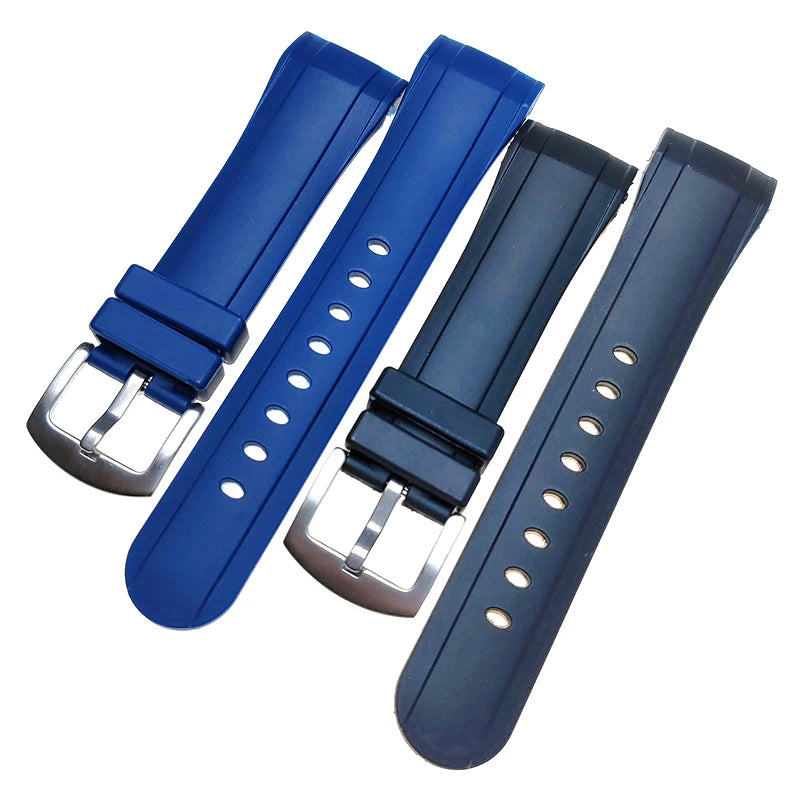 Stock Stock Jd251 Luxury GLM 24mm Curve End Multi-color Custom Logo Rubber Silicone Watch Band