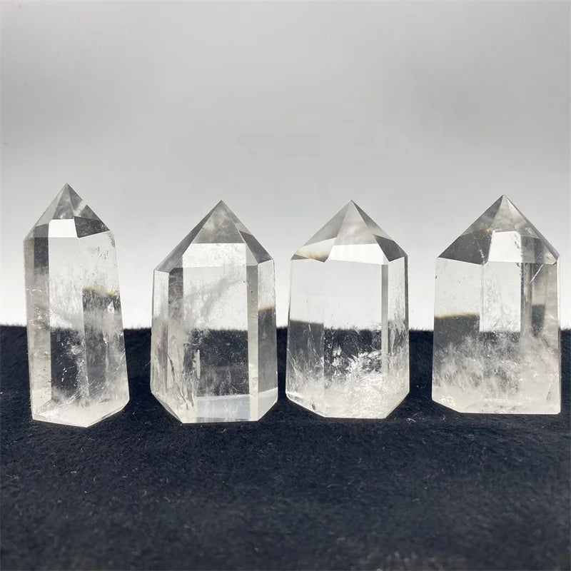 Wholesale Natural clear Quartz Point Wand Healing Crystal Tower