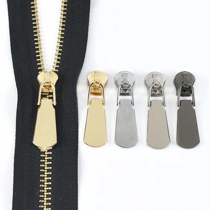 Deepeel KY699 5# DIY Garment Zip Accessories Clothing Jacket Handbag Shoes Detachable Zipper Puller Slider for Metal Zippers