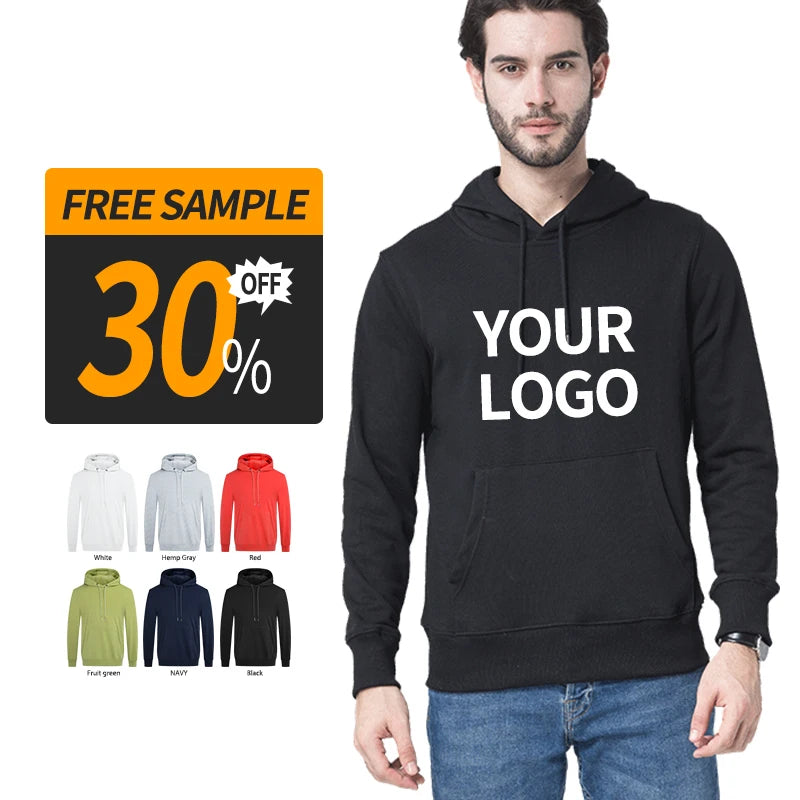 Clothing-Manufacturers Blank Plain Unisex Custom Ropa Hombre Oem Men Clothing Black Hoodies