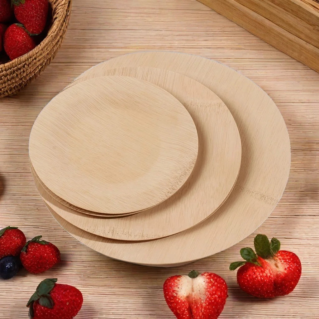 Bamboo Degradable Disposable Children's Dinnerware & Tableware Sets