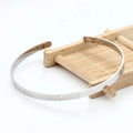 Customized Ladies Jewelry Accessories c Shaped Stainless Steel Bracelets With Patterns and Lettering Bracelet Making Kit