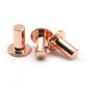 Wholesale Custom Fashion Red Copper Flat Head Solid Rivets for Door and Garment Fasteners