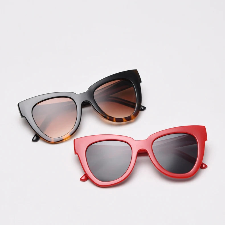 Sunray Sunray Fashion Trend Retro Cat Eye Big Frame UV400 Outdoor Sunglasses for Men and Women