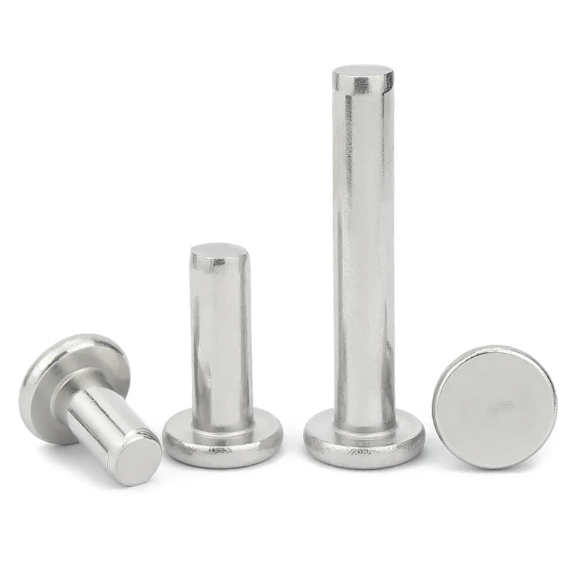 M2-M14 Iron and Steel Blind Rivets AL Knock Flat Head Solid Rivets GB109 Pop Blind Rivet Type for Aluminium