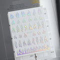 Nail Spring butterfly Flowers Stickers Laser Color Silver Wholesale Stickers Nail Art Decoration
