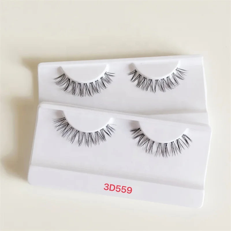 SEVERBEAUTY Qingdao Flexible Clear Super Soft Band Cluster Eyelash Lashes False Natural Pre Cut Segment Custom Kit Handmade