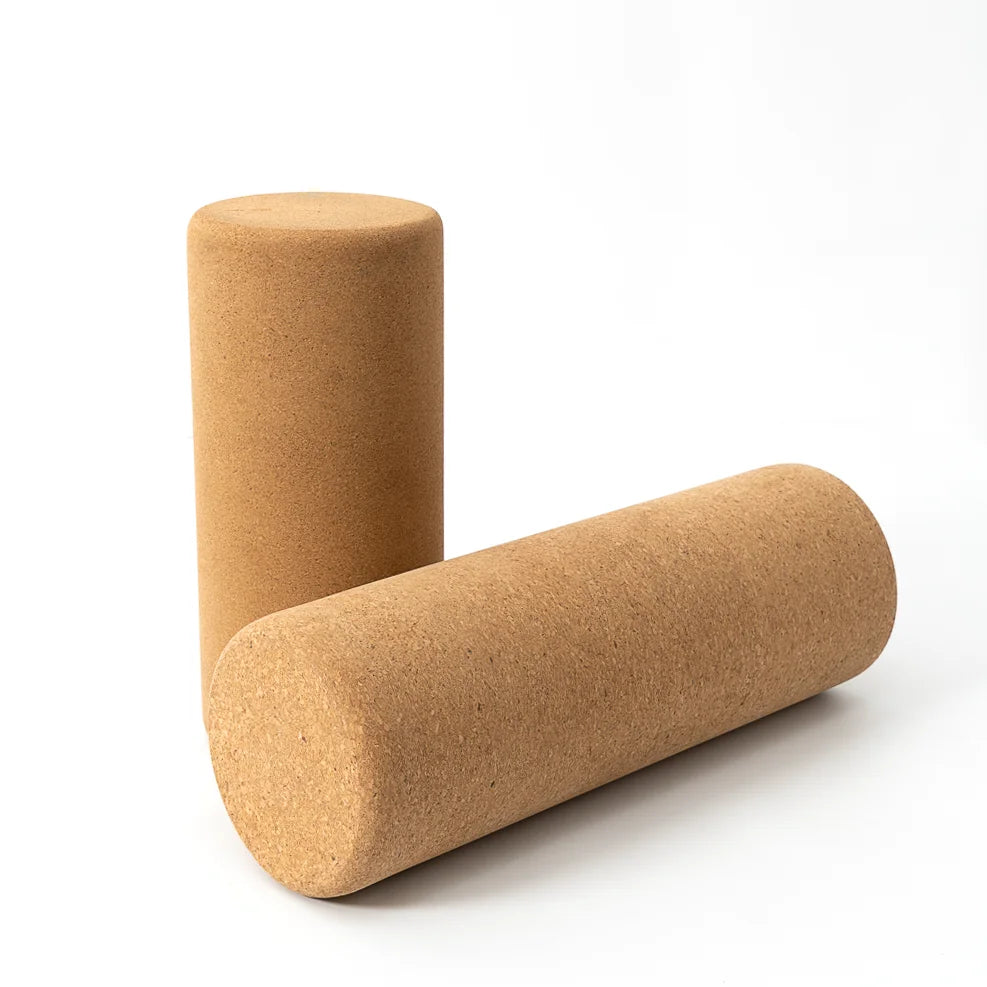 Diameter 15cm Manufacturer Customize Cork Roller Natural Material Muscle Massage Cork Yoga Roller