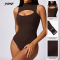 YOKE New Women Lightweight Shape Wear 78%spandex 22%Spandex Breathable Jumpsuit of Yoga Active Wear