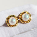 Fashion Jewelry Stud Big Pearl Earrings S925 Sterling Silver Earrings