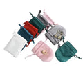 Wholesale Soft Velvet Suede Drawstring Bag Recyclable Jewellery Pouch for Rings Necklaces Watches Gemstones