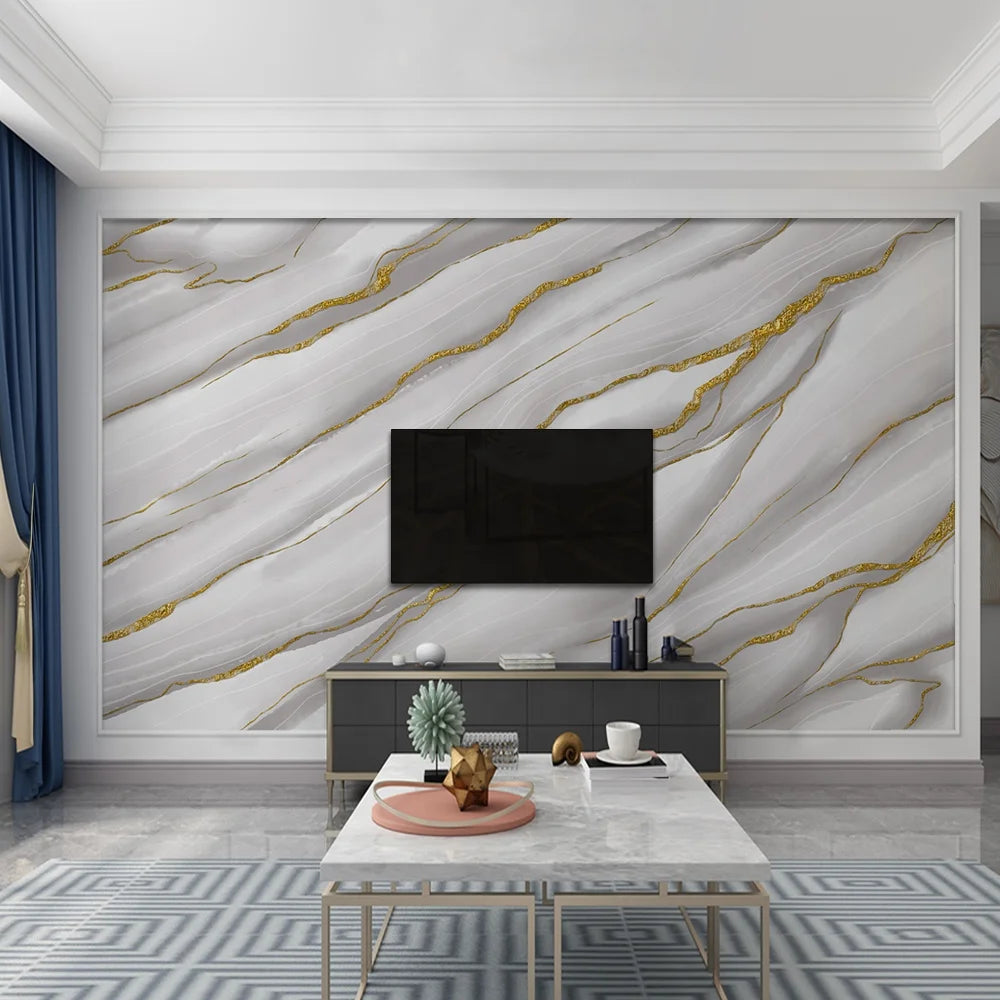 White Silk Waterproof Modern 3D Wallpapers/Wall Coating for Living Room Home Decoration Mural Wallpaper Interior Design